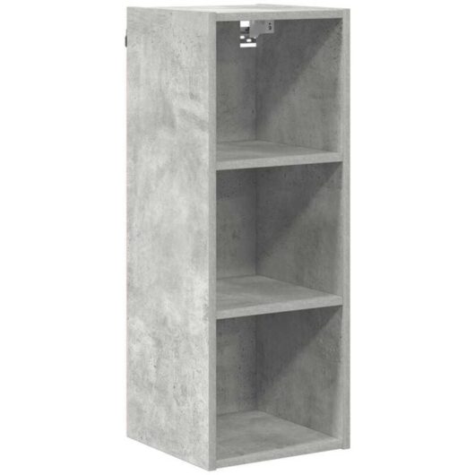 Hanging Cabinet with Shelf Riga Concrete Grey 30 x 29.5 x 80 cm vidaXL
