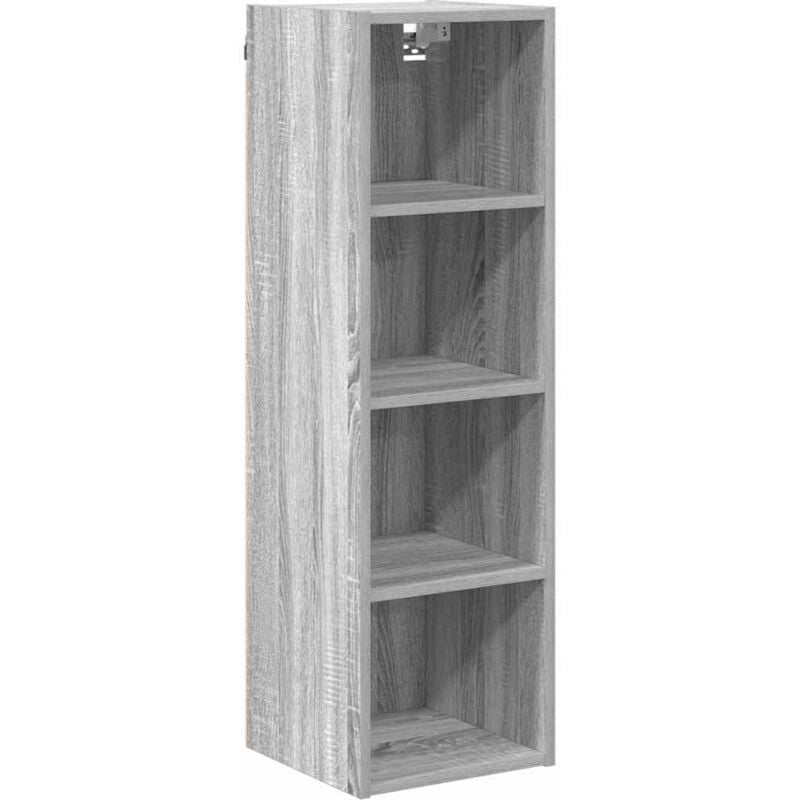 Hanging Cabinet with Shelf Riga Grey Sonoma 30 x 29.5 x 100 cm vidaXL