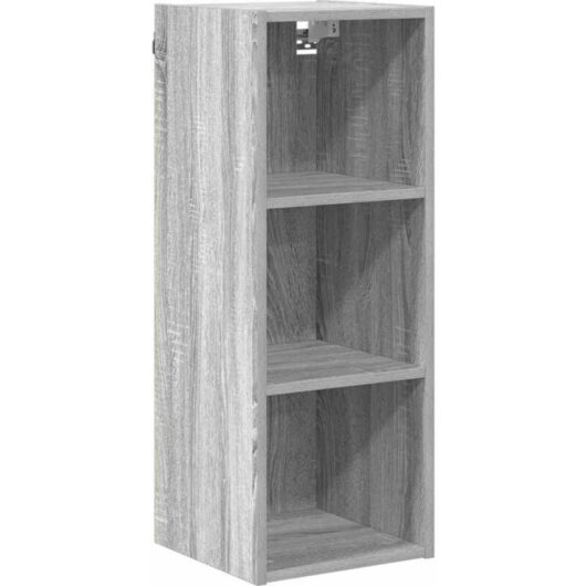 Hanging Cabinet with Shelf Riga Grey Sonoma 30 x 29.5 x 80 cm vidaXL