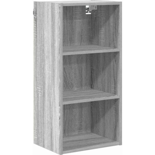 Hanging Cabinet with Shelf Riga Grey Sonoma 40 x 29.5 x 80 cm vidaXL