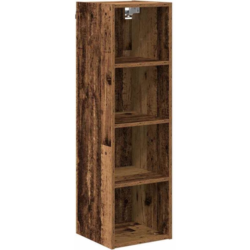Hanging Cabinet with Shelf Riga Old Wood 30 x 29.5 x 100 cm vidaXL