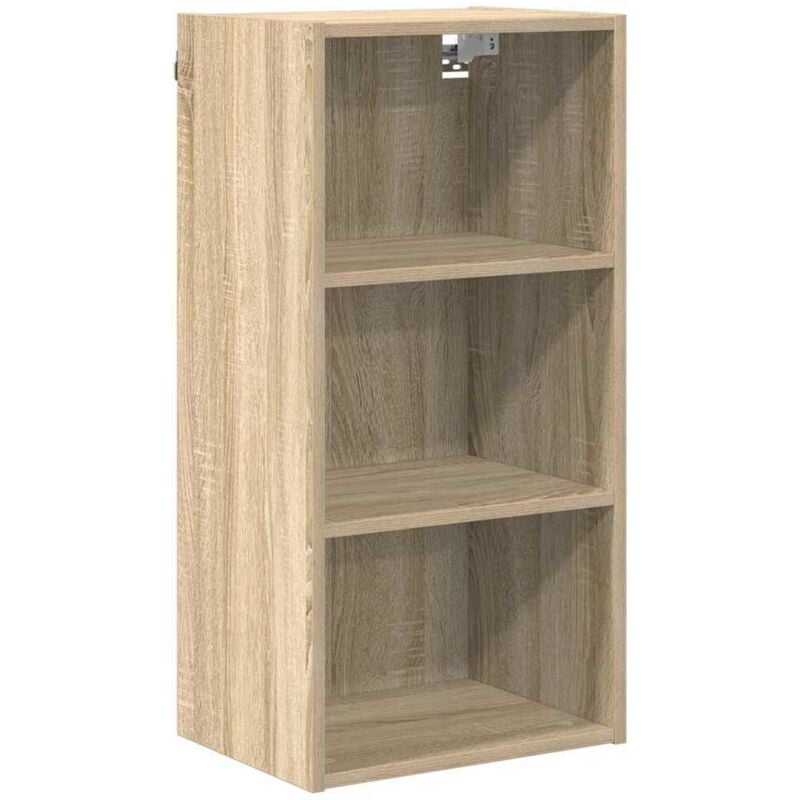 Hanging Cabinet with Shelf Riga Sonoma Oak 40 x 29.5 x 80 cm vidaXL
