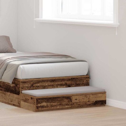 Bed Drawers Old wood 75 x 36.5 x 16.5 cm Engineered wood vidaXL