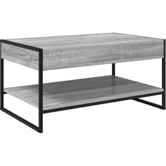 Coffee Table Grey Sonoma 80 x 50 x 40 cm Engineered Wood vidaXL