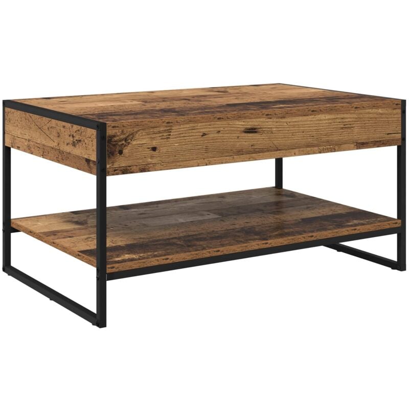 Coffee Table Old Wood 80 x 50 x 40 cm Engineered Wood vidaXL