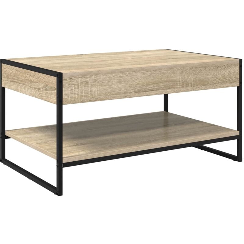 Coffee Table Sonoma 80 x 50 x 40 cm Engineered Wood vidaXL