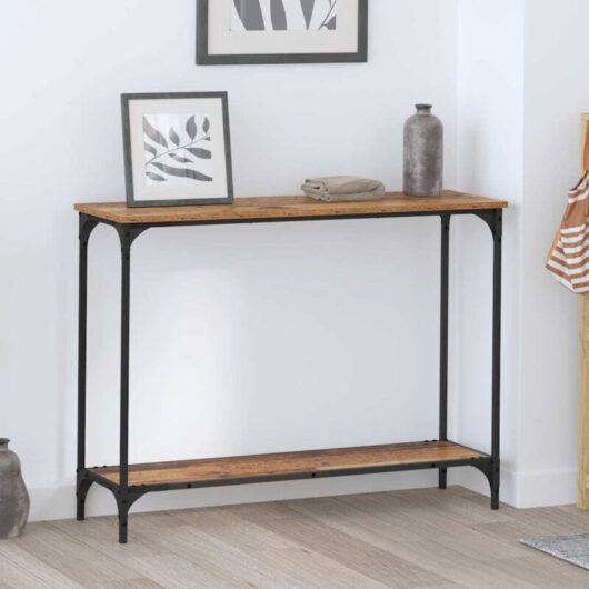 Console Table Old wood 101 x 30.5 x 75 cm Engineered wood vidaXL