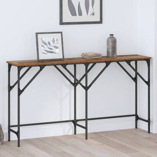 Console Table Old wood 140 x 29 x 75 cm Engineered wood vidaXL