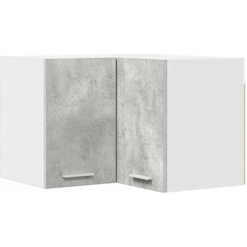 Hanging Cabinet Riga Concrete Grey and White 57 x 57 x 40 cm vidaXL
