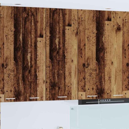 Hanging Cabinet Riga Old Wood 40 x 31 x 100 cm Engineered Wood vidaXL