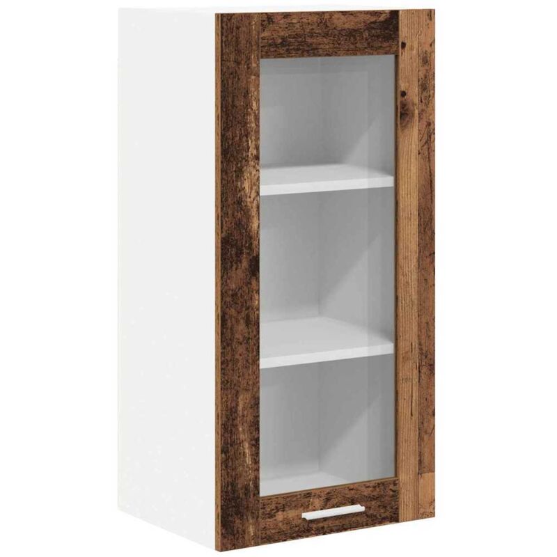 Hanging Cabinet Riga Old Wood 40 x 31 x 80 cm Engineered Wood vidaXL