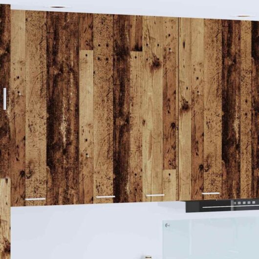 Hanging Cabinet Riga Old Wood 60 x 31 x 100 cm Engineered Wood vidaXL