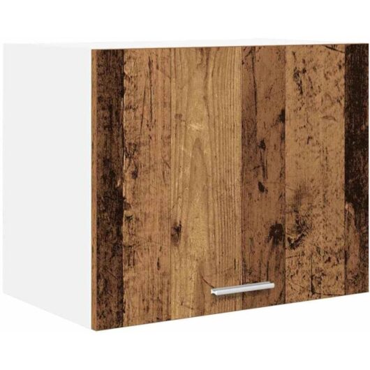 Hanging Cabinet Riga Old Wood and White 50 x 31 x 40 cm vidaXL