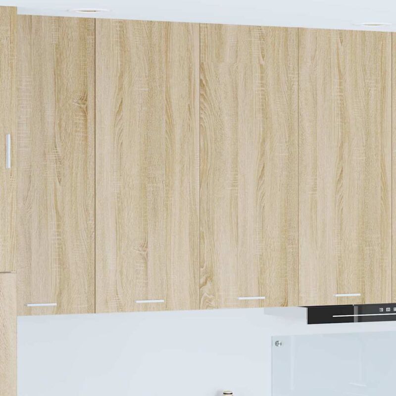 Hanging Cabinet with Shelf Riga Sonoma Oak 80 x 31 x 100 cm vidaXL