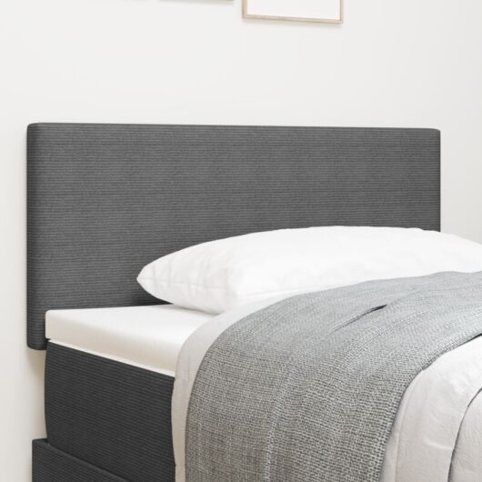 Led Headboard with led Strip Lights Light grey 100 cm Fabric Vidaxl