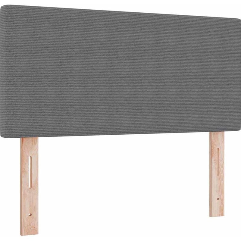 Led Headboard with led Strip Lights Light grey 80 cm Fabric Vidaxl