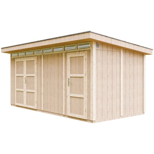 Lp® SmartSide® panel shed - A237 x 279 x 530 cm / 11.5 m2 - Sheds and Outdoor Storage - Wooden garden storage shed - Garage for motorcycles with