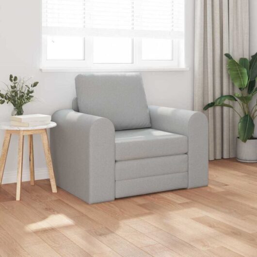 Sofa Bed Cloud grey 98 x 71 x 83 cm Fabric Vidaxl