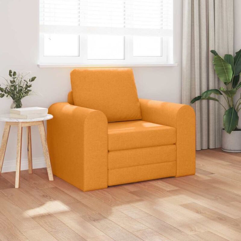 Sofa Bed Dark yellow 98 x 71 x 83 cm Fabric Vidaxl