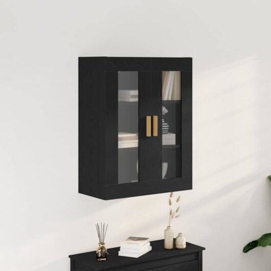 Vidaxl - Wall Cabinet Wall-mounted Black oak 69.5 x 34 x 90 cm