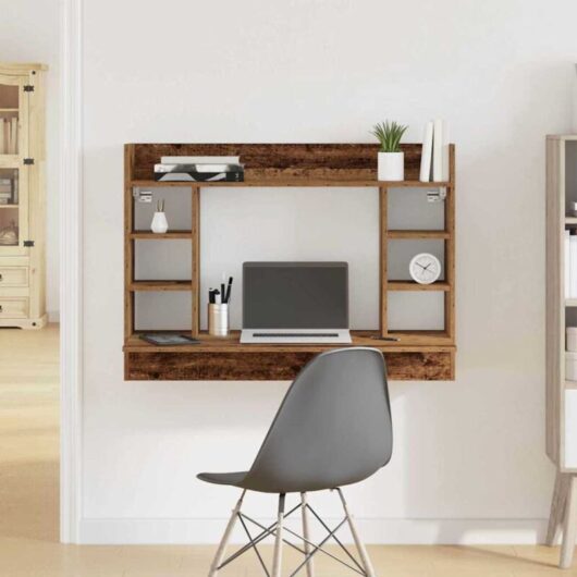 Vidaxl - Wall-Mounted Desk Old wood 105 x 48 x 75 cm Engineered wood