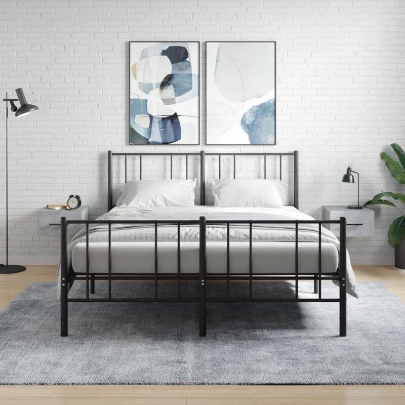 Vidaxl - Wall-mounted Bedside Cabinets 2 pcs Concrete Grey 35x35x20 cm