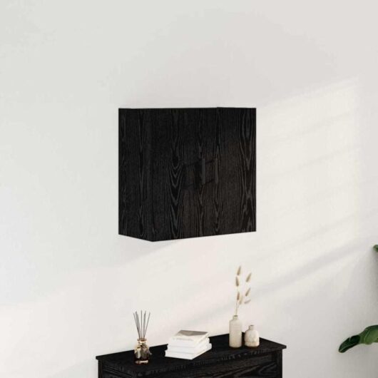 Wall Cabinet Black oak 60 x 31 x 60 cm Engineered Wood Vidaxl