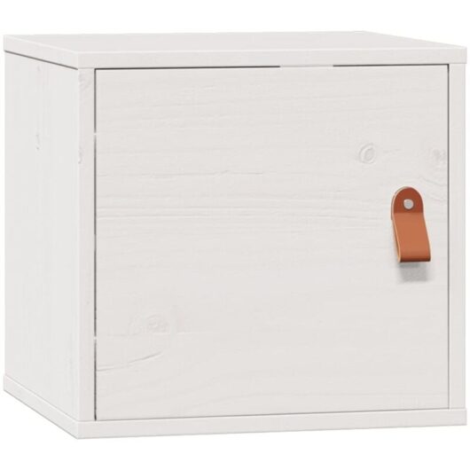 Wall Cabinet White 31.5x30x30 cm Solid Wood Pine vidaXL