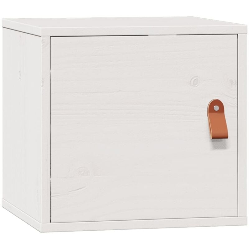 Wall Cabinet White 31.5x30x30 cm Solid Wood Pine vidaXL