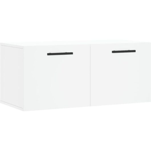 Wall Cabinet White 80x36.5x35 cm Engineered Wood Vidaxl