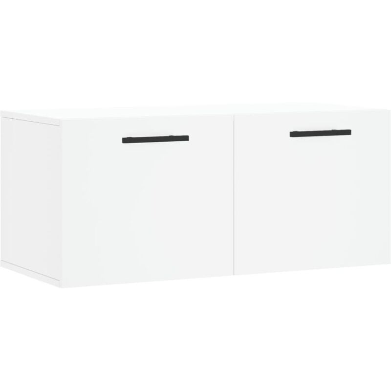 Wall Cabinet White 80x36.5x35 cm Engineered Wood Vidaxl