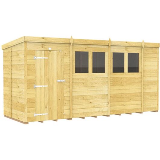 14 x 5 Pent Shed