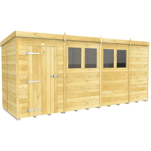 15 x 5 Pent Shed