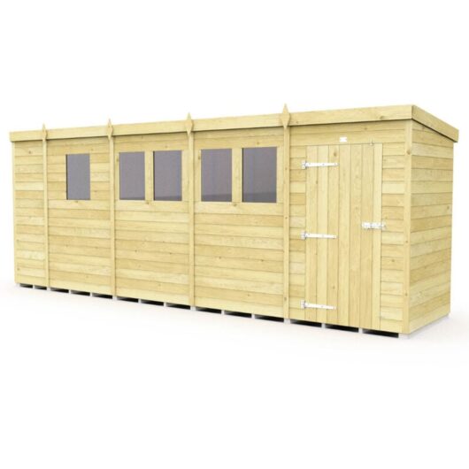 17 x 4 Pent Shed