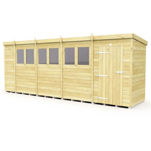 19 x 4 Pent Shed