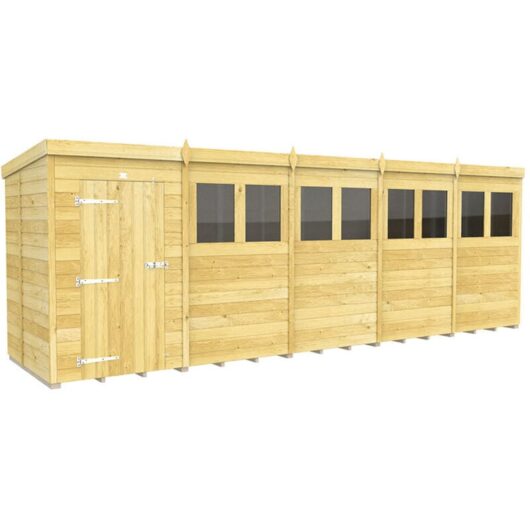 20 x 5 Pent Shed