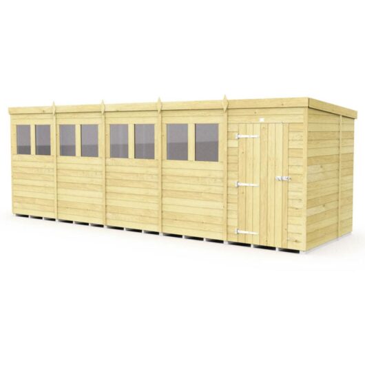 20 x 6 Pent Shed