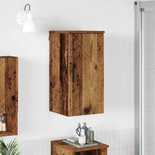 Bathroom Cabinet Wall-mounted Old Wood 30 x 31.5 x 61 cm vidaXL