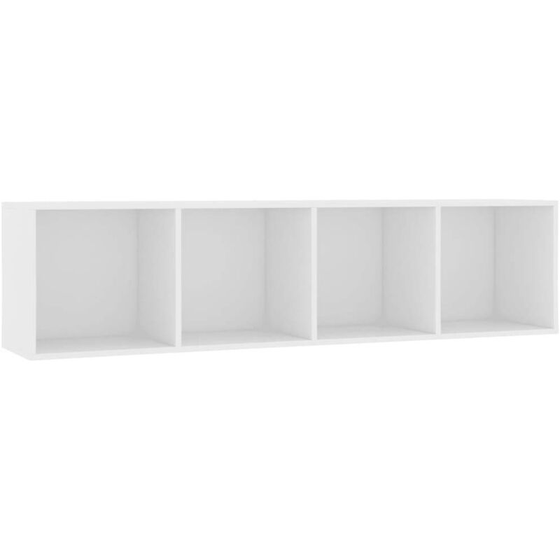 Book Cabinet/TV Cabinet White 143x30x36 cm Vidaxl