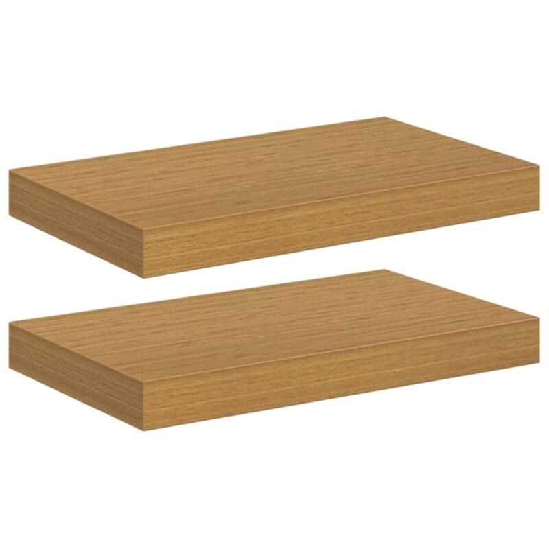 Wall Shelf 2 pcs Beige 40 x 23.5 x 4 cm Engineered Wood vidaXL