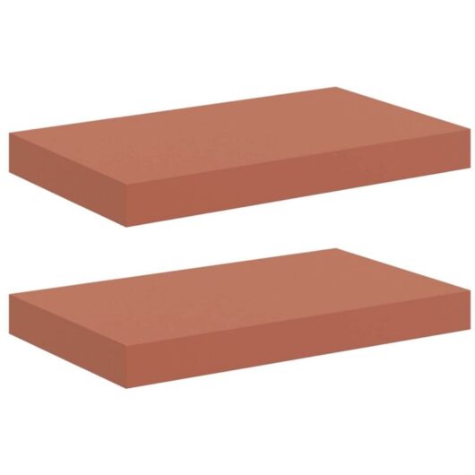 Wall Shelf 2 pcs Red 40 x 23.5 x 4 cm Engineered Wood vidaXL