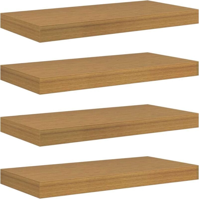 Wall Shelf 4 pcs Beige 50 x 23.5 x 4 cm Engineered Wood vidaXL