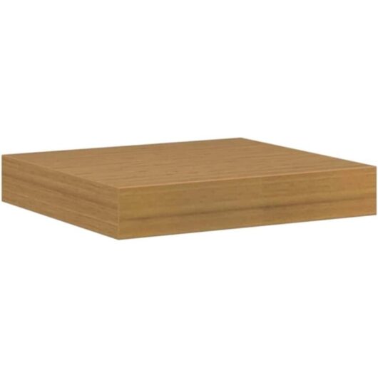 Wall Shelf Wall-mounted Beige 23 x 23.5 x 4 cm Engineered Wood vidaXL
