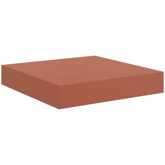 Wall Shelf Wall-mounted Red 23 x 23.5 x 4 cm Engineered Wood vidaXL