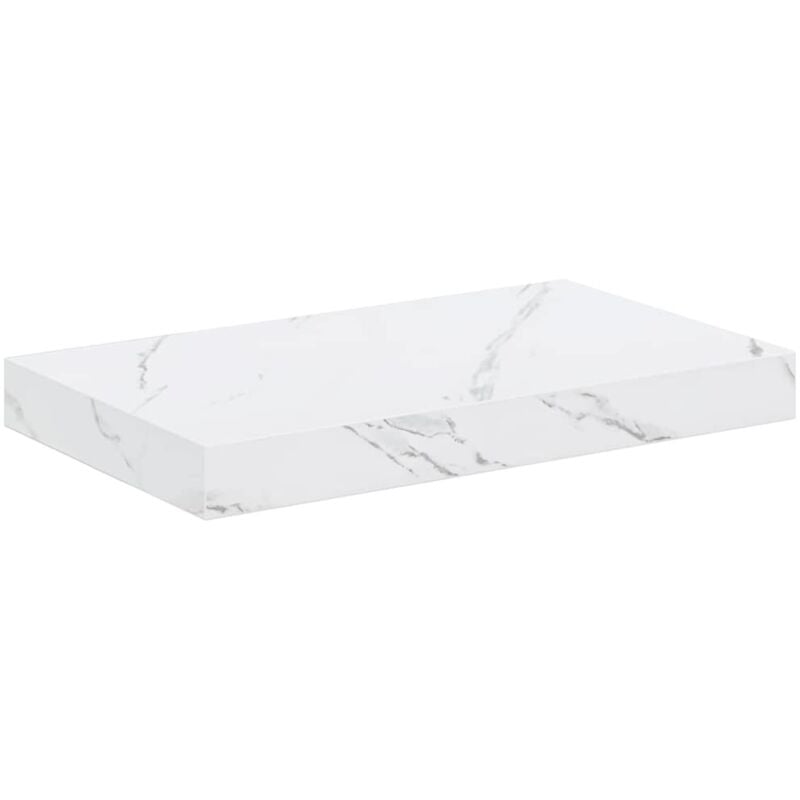 Wall Shelf White Marble 40 x 23.5 x 4 cm Engineered Wood vidaXL