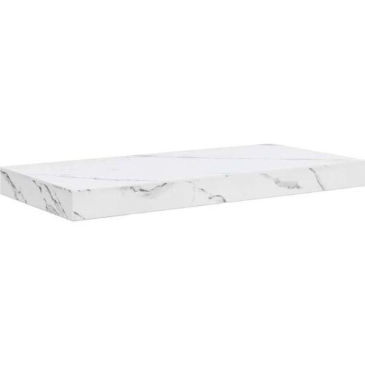 Wall Shelf White Marble 50 x 23 x 4 cm Engineered Wood vidaXL