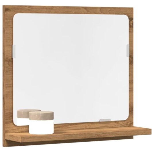 Bathroom Mirror Cabinet Artisan Oak 40x11x37 cm Engineered Wood Vidaxl