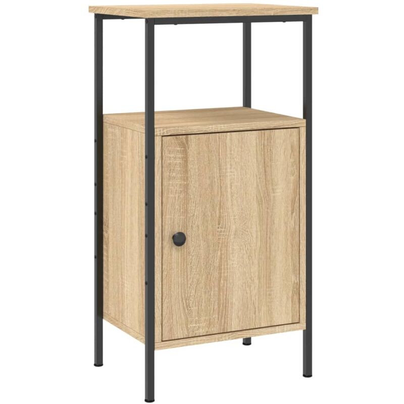 Bedside Cabinet Sonoma Oak 41x31x80 cm Engineered Wood Vidaxl