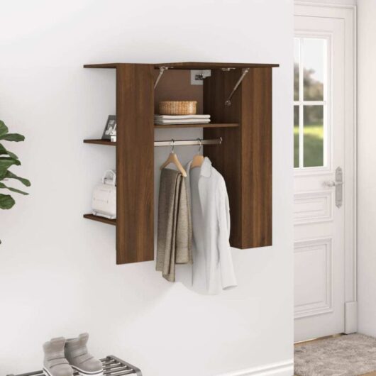 Hallway Cabinet Brown Oak 97.5x37x99 cm Engineered Wood vidaXL