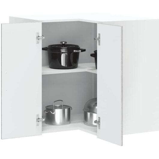 Kitchen Wall Corner Cabinet Kalmar Grey Sonoma Engineered Wood Vidaxl